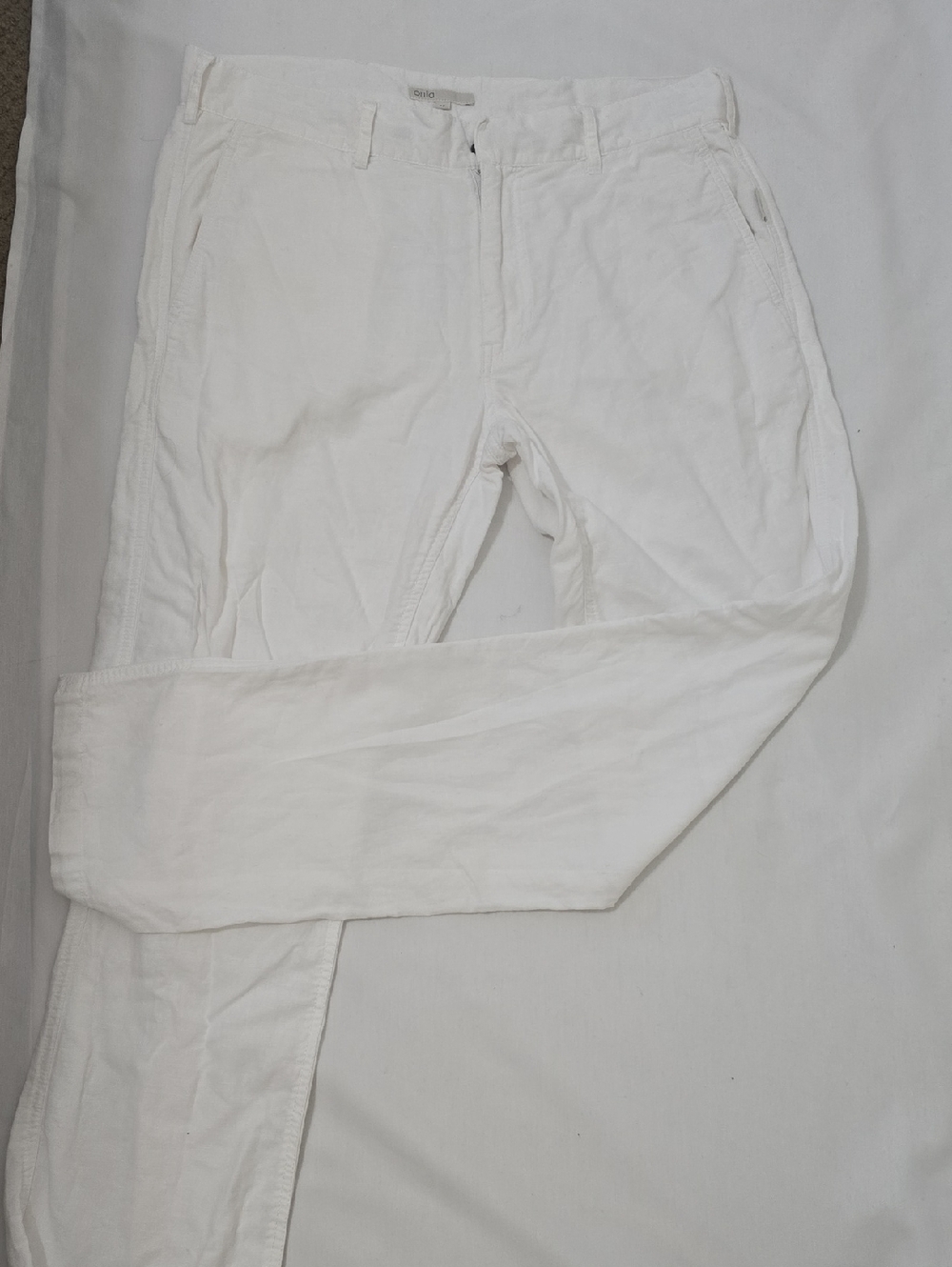 Onia  Men's White Casual Cotton Pants 32